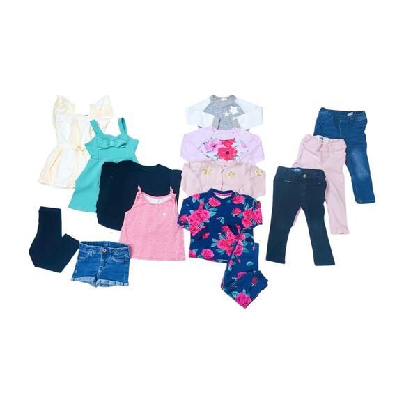 Girls 2T Clothing Bundle - 13-Piece Set